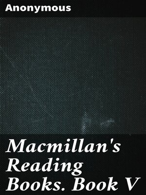 cover image of Macmillan's Reading Books. Book V